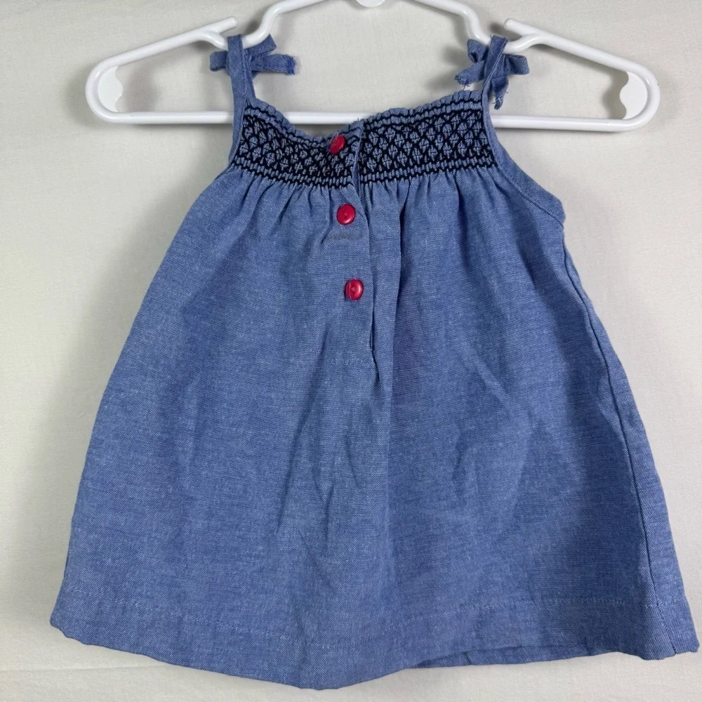 Bob Bebe Strawberry Blue Dress Girls Size 0-3M